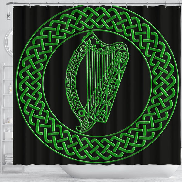 Irish Harp Shower Curtain