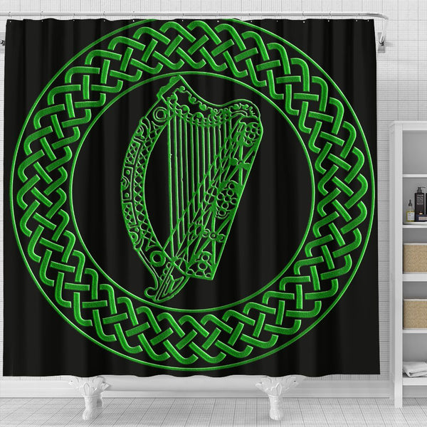 Irish Harp Shower Curtain