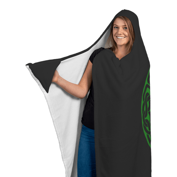 Irish Shamrock Hooded Blanket