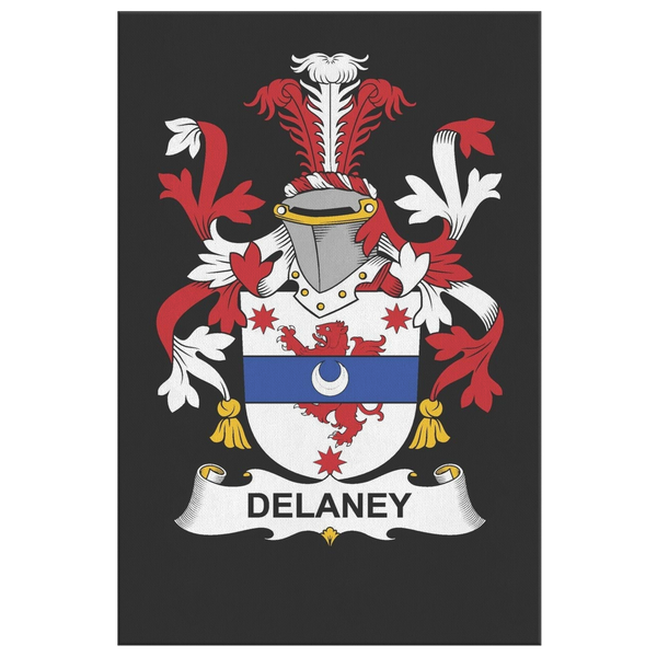 Irish Family Crest - Delaney - Canvas Print Wall Art