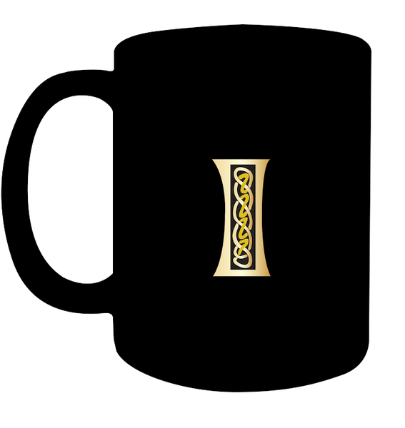 Irish Celtic Initial Mug - Initial I