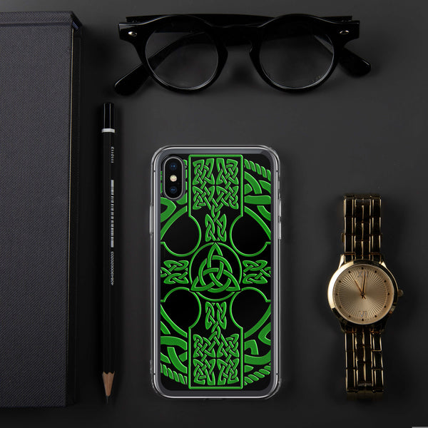 ☘️ Irish Celtic Cross Shield iPhone Case ☘️