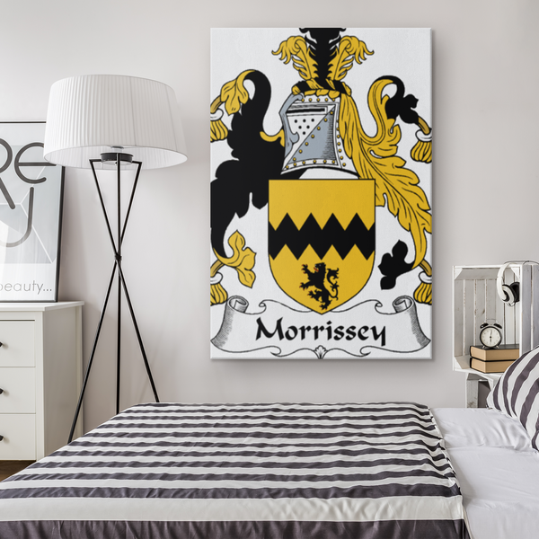 Irish Family Crest - Morrissey - Canvas Print Wall Art