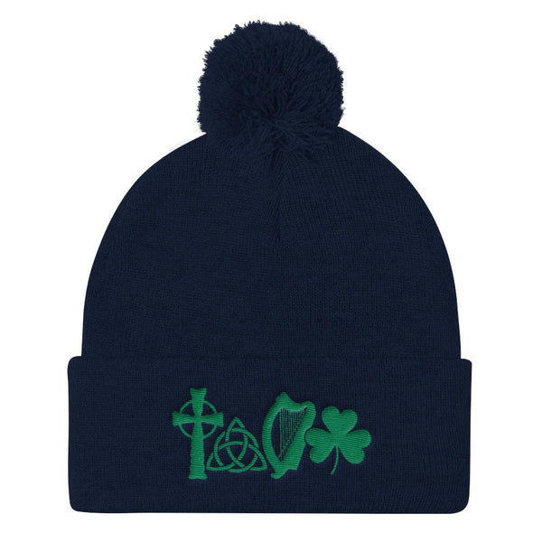 LOVE Ireland Pom Pom Knit Hat