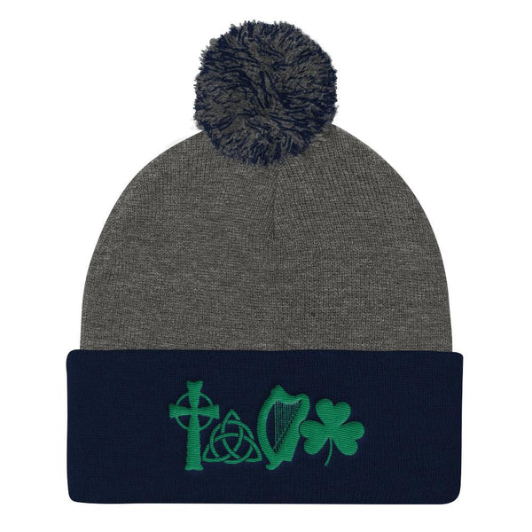 LOVE Ireland Pom Pom Knit Hat