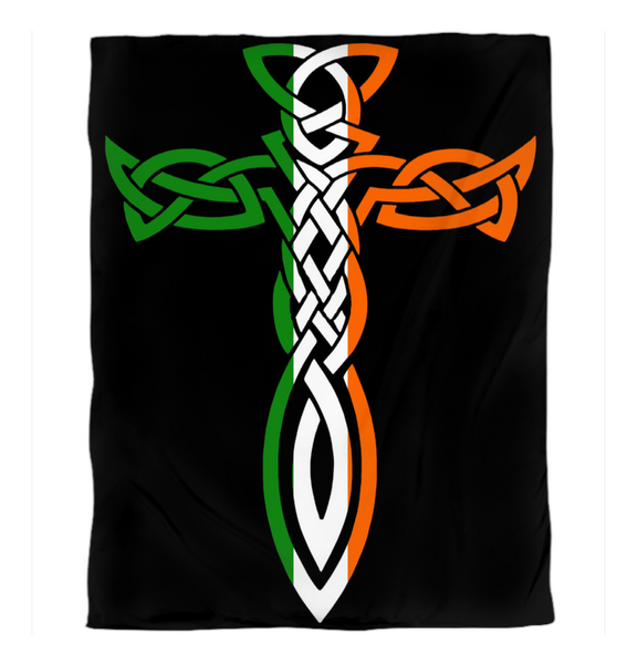 Irish Celtic Cross Dagger Duvet Covers