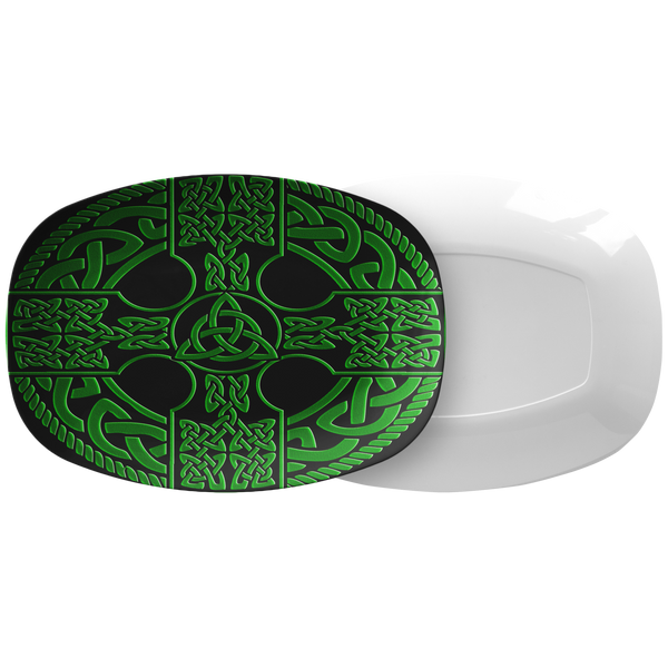 Irish Celtic Cross Shield Serving Platter