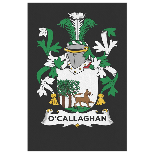Irish Family Crest - O'Callaghan - Canvas Print Wall Art