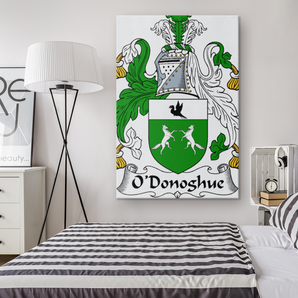 Irish Family Crest - O'Donaghue - Canvas Print Wall Art